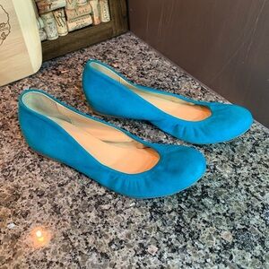 J. Crew Cece Turquoise Ballet Flats Size 7